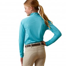 Ariat Youth Sunstopper 2.0 1/4 Zip Baselayer (Maui Blue)