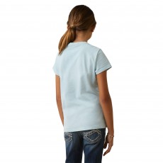 Ariat Youth Time To Show T-Shirt (Heather Mosaic Blue)