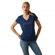 Ariat Womens Laguna Logo Top (Navy Eclipse) Ariat Womens Laguna Logo Top (Navy Eclipse)