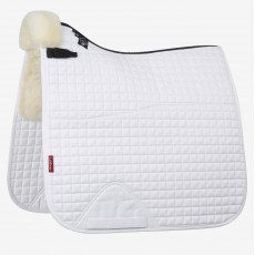 LeMieux Merino+ Half Lined Dressage Square (White/Natural)