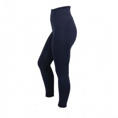 Woof Wear Original Riding Tights - Knee Patch (Navy)