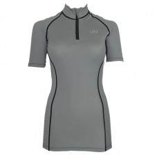 Woof Wear Short Sleeve Performance Riding Shirt (Brushed Steel)