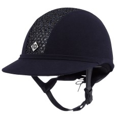 Charles Owen SP8 Plus Microsuede Helmet (Navy Sparkly Centre)