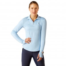 Ariat Women's Gridwork 1/4 Zip Baselayer (Cote D'Azur)