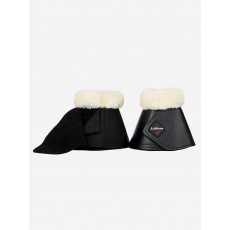 LeMieux Fleece WrapRound Over Reach Boots (Black/Natural)