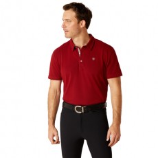 Ariat Mens Medal Short Sleeve Polo (Sun-Dried Tomato) Ariat Mens Medal Short Sleeve Polo (Sun-Dried Tomato)