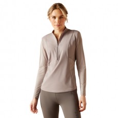 Ariat Womens Breathe 1/4 Zip Long Sleeve Baselayer (Zinc) Ariat Womens Breathe 1/4 Zip Long Sleeve Baselayer (Zinc)