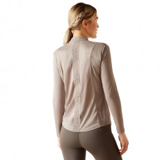 Ariat Womens Breathe 1/4 Zip Long Sleeve Baselayer (Zinc) Ariat Womens Breathe 1/4 Zip Long Sleeve Baselayer (Zinc)
