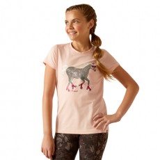 Ariat Youth Roller Pony Short Sleeve T-Shirt (Blushing Rose)