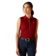 Ariat Womens Prix 2.0 Sleeveless Polo (Sun-Dried Tomato) Ariat Womens Prix 2.0 Sleeveless Polo (Sun-Dried Tomato)