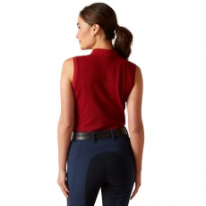 Ariat Womens Prix 2.0 Sleeveless Polo (Sun-Dried Tomato) Ariat Womens Prix 2.0 Sleeveless Polo (Sun-Dried Tomato)