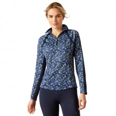 Ariat Womens Sunstopper 3.0 Base Layer (Blue Scribble)