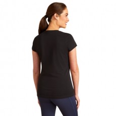OUTLET* Ariat Womens Vertical Logo Short Sleeve T-Shirt (Black) OUTLET* Ariat Womens Vertical Logo Short Sleeve T-Shirt (Black)