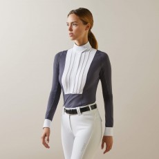 *OUTLET* Ariat Womens Luxe Long Sleeve Show Shirt (Periscope)