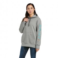 Ariat Womens Rebar Graphic Hoodie (Heather Grey)