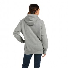 Ariat Womens Rebar Graphic Hoodie (Heather Grey)