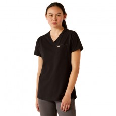 Ariat Womens Rebar Workman Rose T-Shirt (Black)