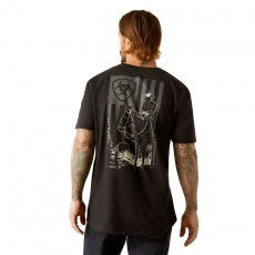 Ariat Mens Ariat Big Sky Freedom T-Shirt (Black)