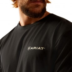 Ariat Mens Ariat Big Sky Freedom T-Shirt (Black)
