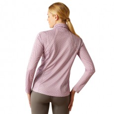 Ariat Womens Sunstopper 3.0 1/4 Zip Baselayer (Lavender Mist Tile)