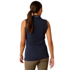 Ariat Womens Prix 3.0 Sleeveless Polo (Navy Eclipse)