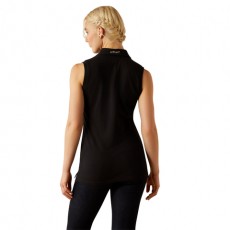Ariat Womens Prix 3.0 Sleeveless Polo (Black)