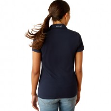 Ariat Womens Prix 3.0 Short Sleeve Polo (Navy Eclipse)