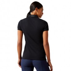 Ariat Womens Prix 3.0 Short Sleeve Polo (Black)