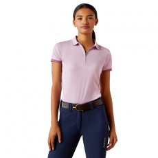 Ariat Womens Bandera 1/4 Zip Polo (Lavender Mist)