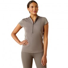 Ariat Womens Breathe 1/4 Zip Baselayer (Plum Grey)