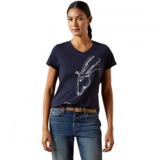Ariat Womens Hay Girl T-Shirt (Navy)