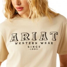 Ariat Womens Ariat Western Wear T-Shirt (Natural)