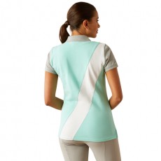 Ariat Womens Taryn Short Sleeve Polo (Beach Glass)