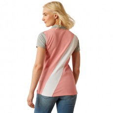 Ariat Womens Taryn Short Sleeve Polo (Flamingo Pink)