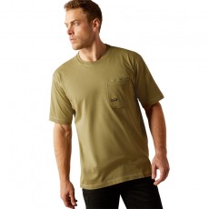 Ariat Mens Rebar Workman T-Shirt (Oil Green)