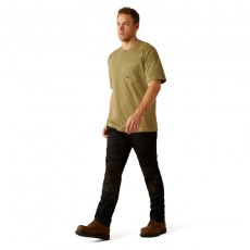 Ariat Mens Rebar Workman T-Shirt (Oil Green)