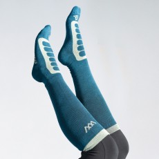 Woof Wear Long Bamboo Tech Riding Sock (Petrol/Sage)