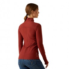 Ariat Women's Lowell 3.0 1/4 Zip Baselayer (Madder Brown)