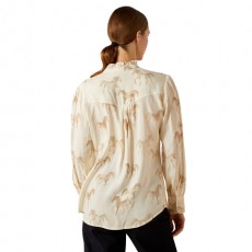 Ariat Women's Cricklade Blouse (Watercolour Horse Print)