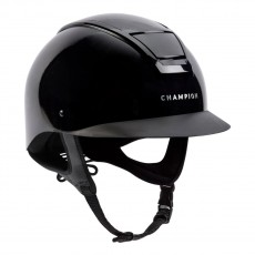 Champion Oval Insight Peaked Helmet (Metallic Black)