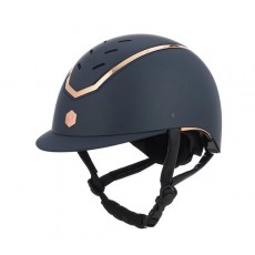 EQx Kylo Riding Helmet Standard Peak (Navy Matte/Rose Gold) EQx Kylo Riding Helmet Standard Peak (Navy Matte/Rose Gold)