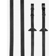 LeMieux Rubber Reins (Black)