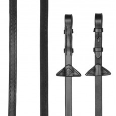 LeMieux Half Rubber Reins (Black)