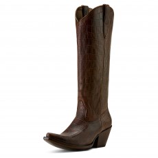 Ariat Women's Casanova X Toe Western Boots (Luxe Espresso Croc Print)