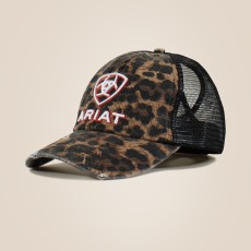 Ariat Womens Embossed Logo Cheetah Print Cap (Cheetah/Black) Ariat Womens Embossed Logo Cheetah Print Cap (Cheetah/Black)