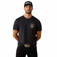Ariat Mens American Bison Short Sleeve T Shirt (Charcoal Heather) Ariat Mens American Bison Short Sleeve T Shirt (Charcoal Heather)