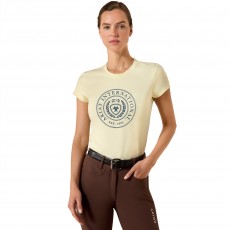 Ariat Womens Heritage Crest Short Sleeve T Shirt (Flan) Ariat Womens Heritage Crest Short Sleeve T Shirt (Flan)