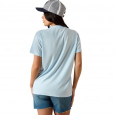 Ariat Womens Laguna Logo Short Sleeve T Shirt (Nantucket Breeze)