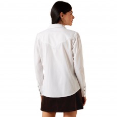 Ariat Womens Lattice Long Sleeve Shirt (White) Ariat Womens Lattice Long Sleeve Shirt (White)