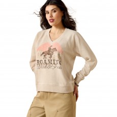 Ariat Womens Victoria Sweatshirt (Khaki Heather) Ariat Womens Victoria Sweatshirt (Khaki Heather)